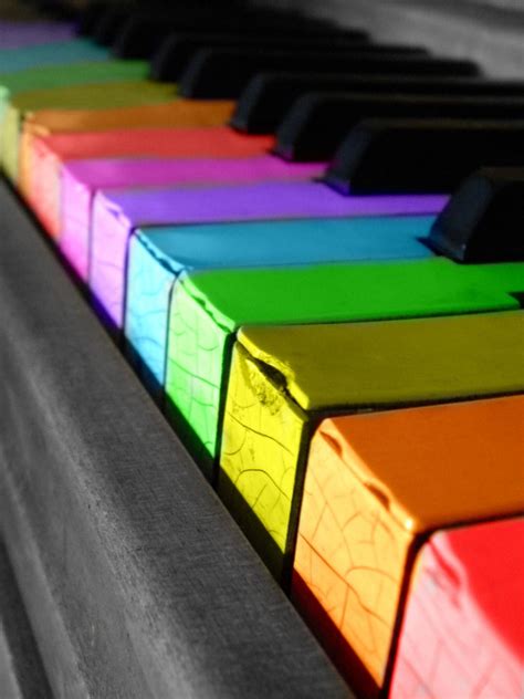 Rainbow Piano Keys Rainbow Colors Rainbow Music Rainbow