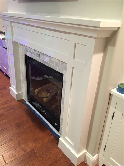 build  shaker fireplace mantel  surround