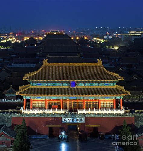 Forbidden City By Night Photograph By Paul Martin Fine Art America