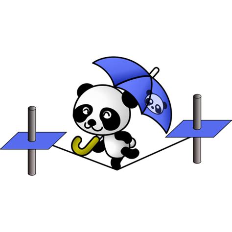 Download Panda On A Tightrope Clipart Png Free Freepngclipart