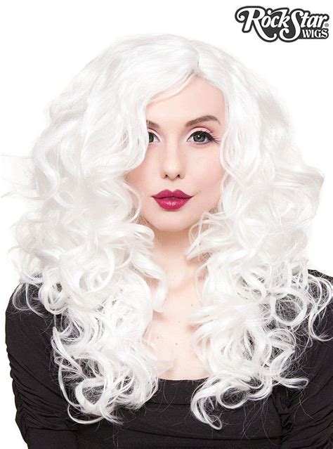 Womens Deluxe Lace Front Curly White Wig Womens Wigs Australia
