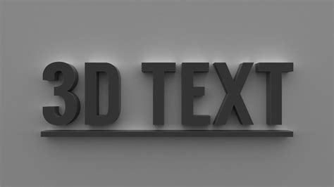 3d Text Effect In Photoshop