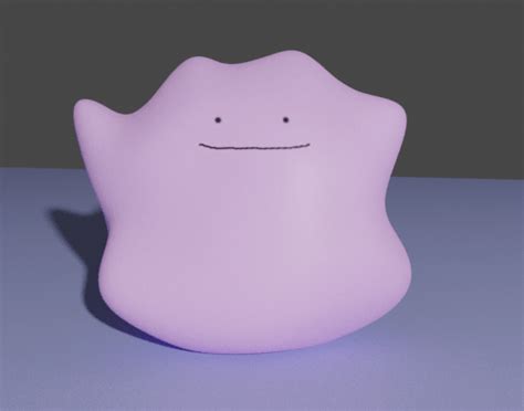 I Made A Ditto In Blender This Is The First Thing I Did Without A