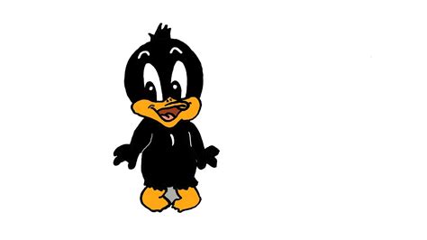 How To Draw Baby Daffy Duck Looney Tunes Youtube