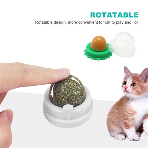 4pcs Catnip Balls Nature Mint Ball Rotating Catnip Toy Edible Balls Safe For Cat Ebay