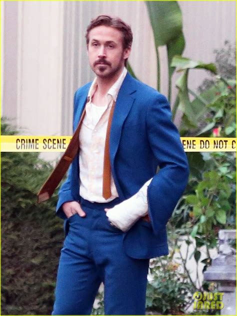 Ryan Gosling Looks Messy But Hot On The Nice Guys Set Photo 3292382 Russell Crowe Ryan