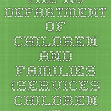 The Nj Department Of Children And Families Services Children With