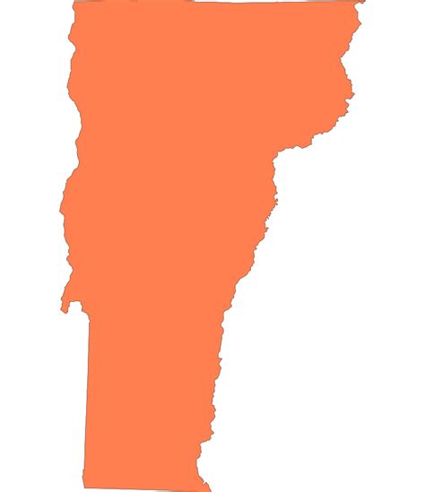 Vermont State Outline Svg And Png Download