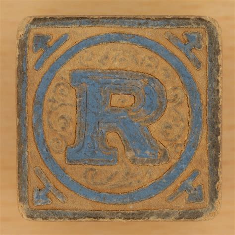 Each block has 6 letters engraved on it, two of which are in color. Vintage Wooden Block Letter R - a photo on Flickriver
