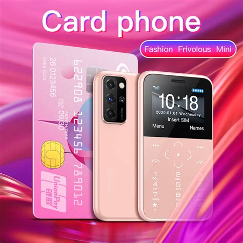 Soyes S10p Portable Ultra Thin 15 Inch Mini Card Phone With Led Torch