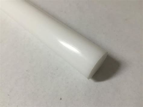 Acetal Copolymer Plastic Round Rod 4 Diameter 12 Length