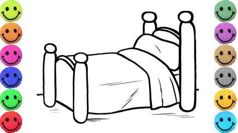 Bed Coloring Page Bed Coloring Pages Clip Art Collection