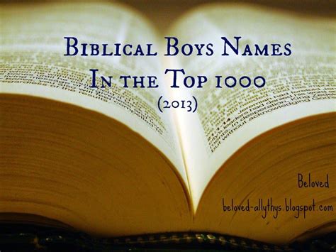 In hebrew, it means 'my father is lord' abijah is a common unisex name in the old testament. Biblical Boys Names in the Top 1000 in 2013 | Baby girl ...
