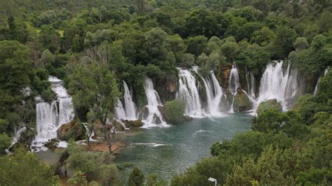 Kravice Waterfalls Bosnia Wallpaper Backiee