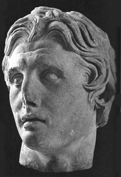 Portrait Of Alexander The Great 325330 Bc Marble H 41cm Copy Of A