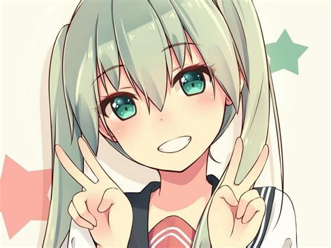 Dont Forget To Follow Me Mint Kawaii Anime Anime Miku Hatsune