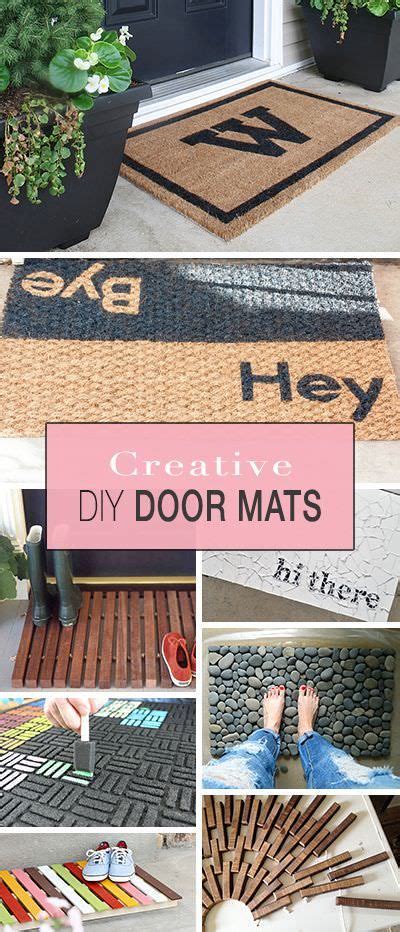 Creative Front Door Mats You Can Make Yourself Diy Door Diy Projects