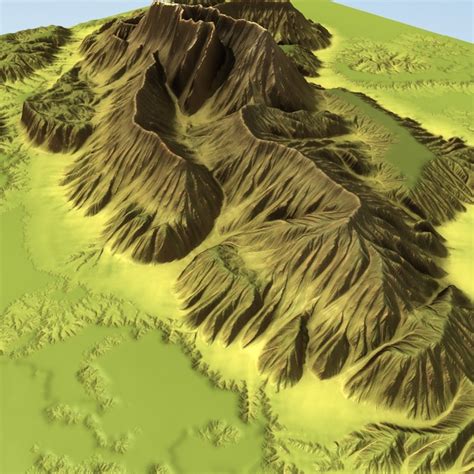 3d Model Mountain Terrain