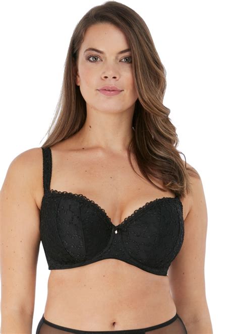 Fantasie Ana Padded Half Cup Bra Black Available At The Fitting Room