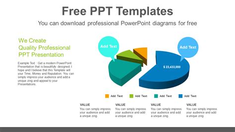 Download 3d Pie Chart Brain Powerpoint Infographic Template