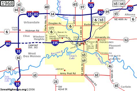 Iowa Highway Map With Mile Markers