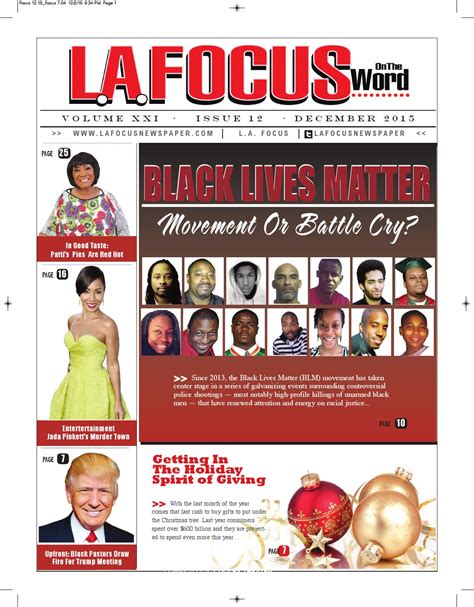 La Focus On The Word Issue 12 December 2015 By La Focus Newspaper Issuu