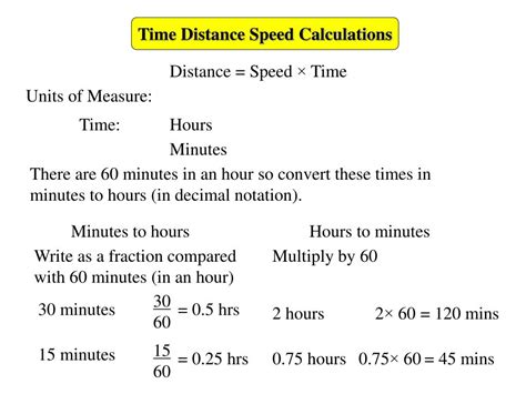 So we had 55, 56, 57, and that's going to be across from the time, so the time is about 36, 37, 37 and a half. PPT - Time Distance Speed Calculations PowerPoint ...