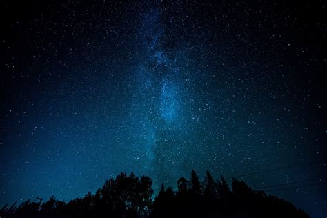 Landscape Night Galaxy Space Sky Stars Milky Way Moonlight