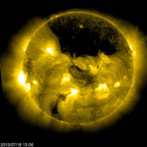 Suns North Pole Coronal Hole Nasa