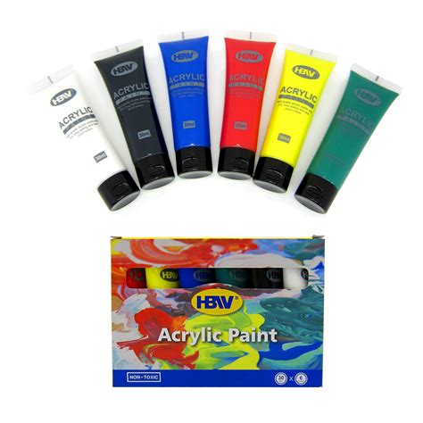 Hbw Acrylic Paint Tube Asstd Color 30ml Hbw