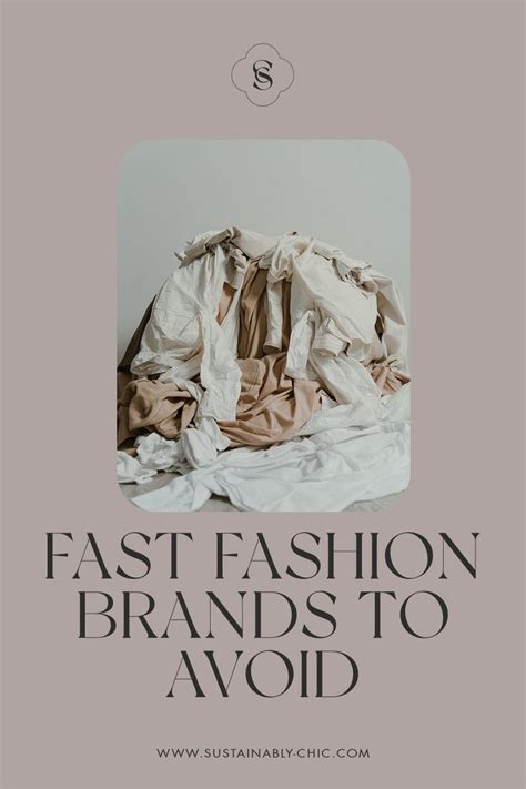 A List Of Fast Fashion Brands To Avoid And Why — Sustainably Chic In 2022