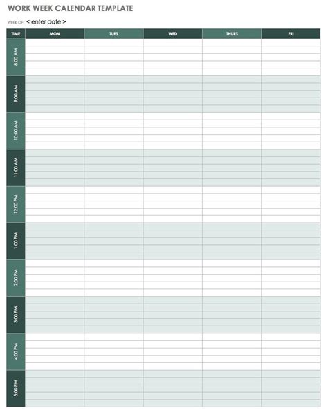 8 Week Blank Calendar Printable Calendar Template Printable