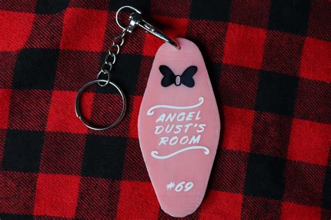 Hazbin Hotel Angel Dust S Room Keychain Etsy