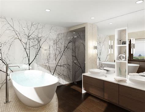 Es muss heute nicht mehr im badezimmer bis unter die decke mit wandfliesen gearbeitet werden. Wandgestaltung bad ideen