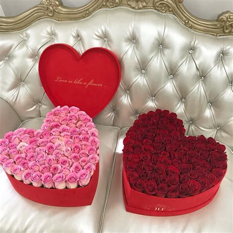 Love Is The Jlf Heart Shape Boxes With Roses ️ Heart Shape Box