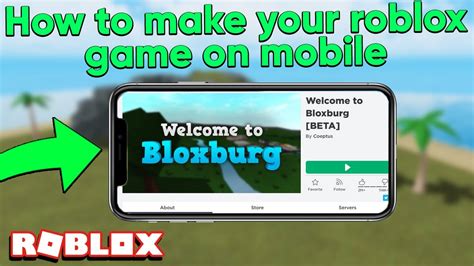 How To Create A Game In Roblox Mobile Kobo Building