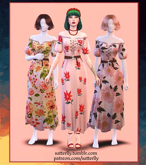 Satterlly Summer Dresses Sims 4 Dresses Dress