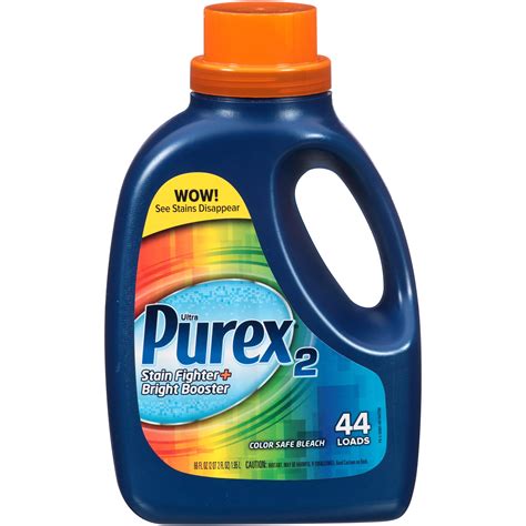 Purex2 Liquid Laundry Color Safe Bleach Stain Fighter And Bright