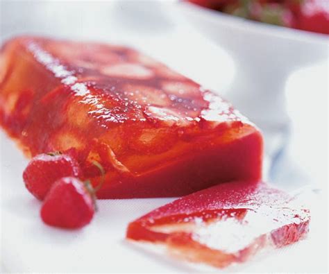 Spoon strawberry sorbet over coconut layer and press into an even layer. French Food Friday...Strawberry & Champagne Terrine