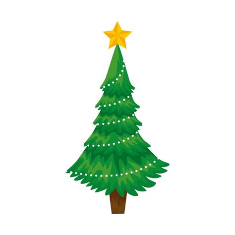 Pine Tree Christmas Isolated Icon 3299111 Vector Art At Vecteezy