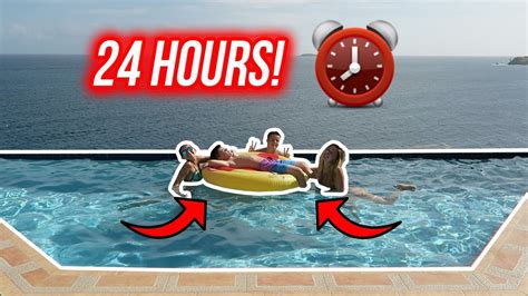 24 Hour Overnight Challenge In A Pool Youtube
