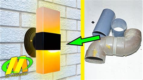 Dengan memaksimalkan ruang atau tembok dinding yang. DIY - Lampu dinding ruang tamu dari pipa pvc dan plastik ...