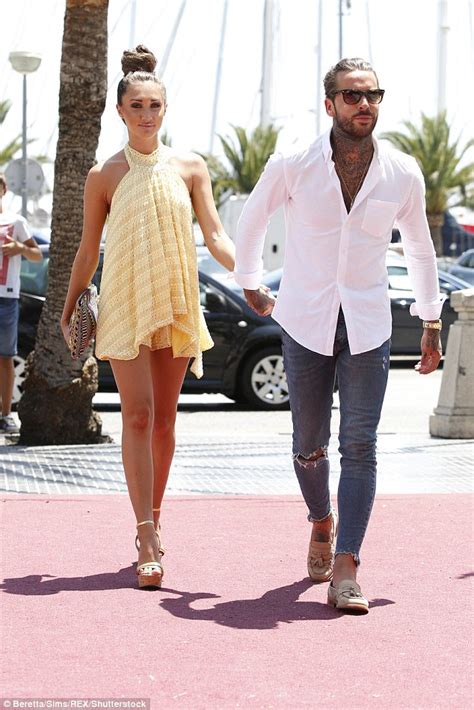 Megan Mckenna And Beau Pete Wicks Film Towie In Mallorca Daily Mail