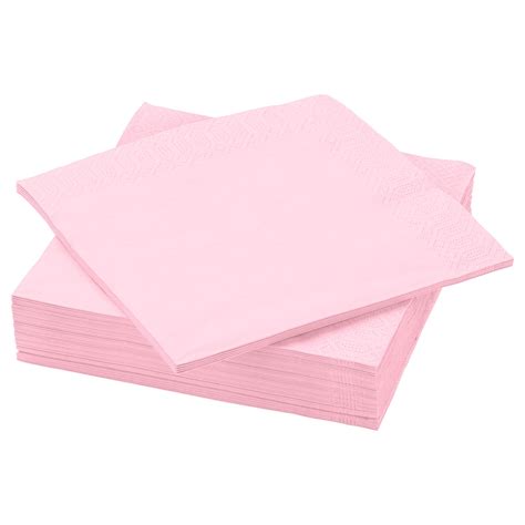 Ikea Fantastisk Light Pink Paper Napkin Paper Napkins Napkins Pink