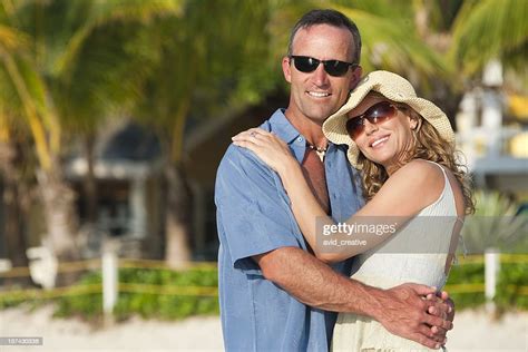 Vacation Lifestylesloving Couple On Tropical Beach High Res Stock Photo
