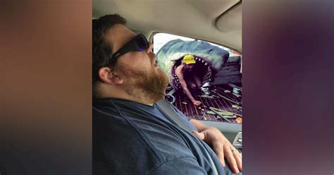 Theres A Hilarious Meme Of A Man Appearing To Fall Asleep At The Wheel