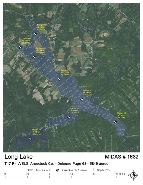 Lakes Of Maine Lake Overview Long Lake Saint Agatha T17 R3 Wels Free