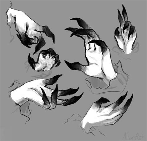 Straight Up This Is How I Imagined Rhyss Talons Hand Drawing Reference