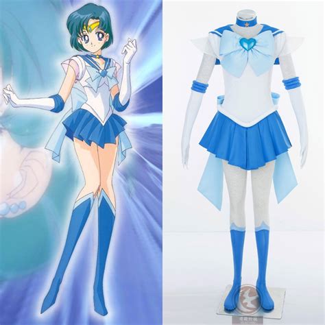 Nd Sailor Mercury Cosplay Costume From Sailor Moon Anime In Anime