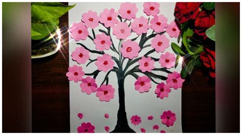 Paper Flower Tree Making Ideas Handmade Craftpaper Craft How To Make